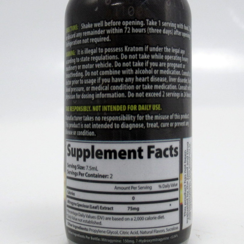 Kryptic Kratom Tincture Shot (15ml)(150MIT) - Drink ~ Relax ~ Be Happy (12ea)