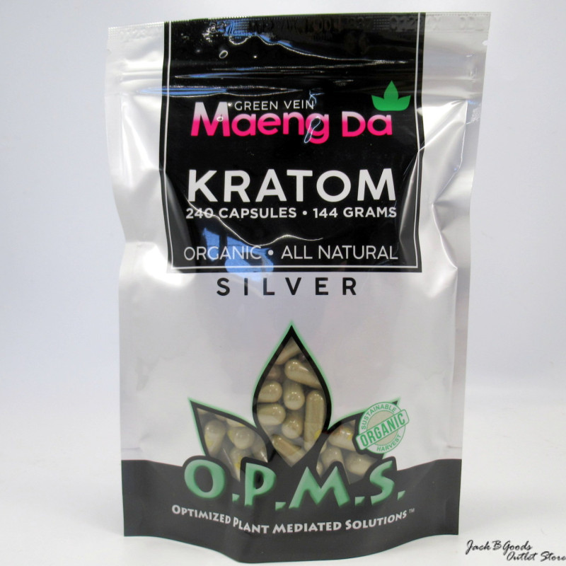 OPMS Silver Green Vein Maeng Da Capsules 240ct