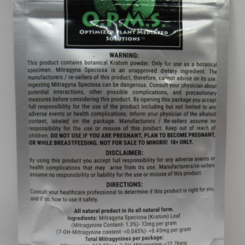 OPMS Silver Green Vein Maeng Da Kratom Powder (1oz)