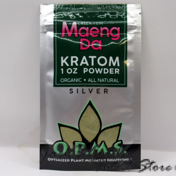 OPMS Silver Green Vein Maeng Da Kratom Powder (1oz)