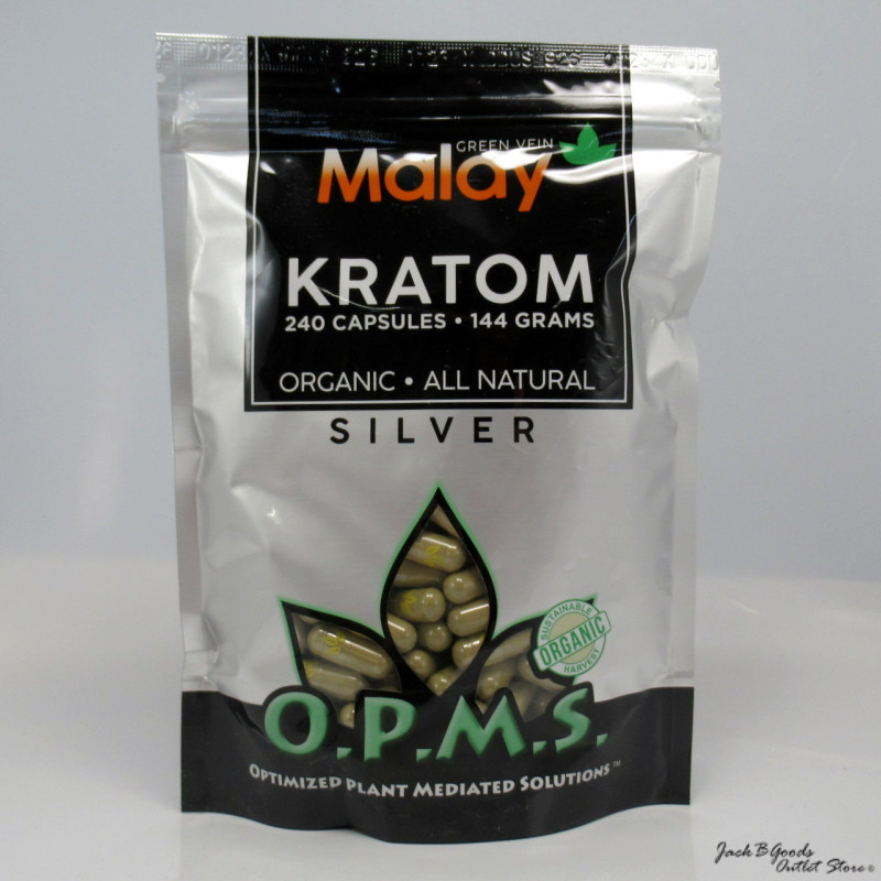 OPMS Silver Green Vein Malay Capsules 240ct