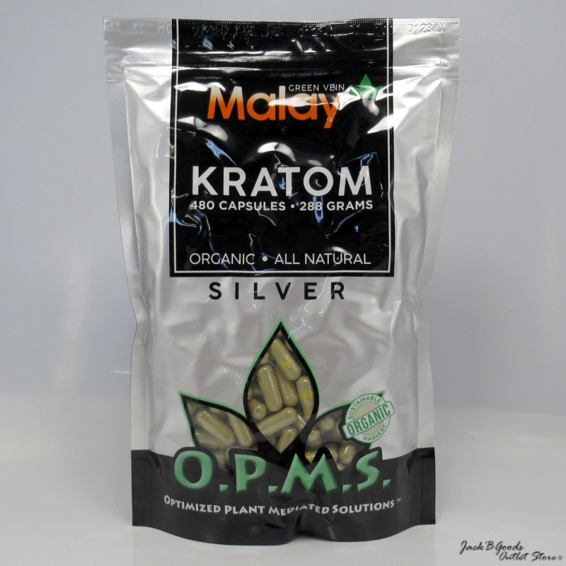 OPMS Silver Green Vein Malay Capsules 480ct