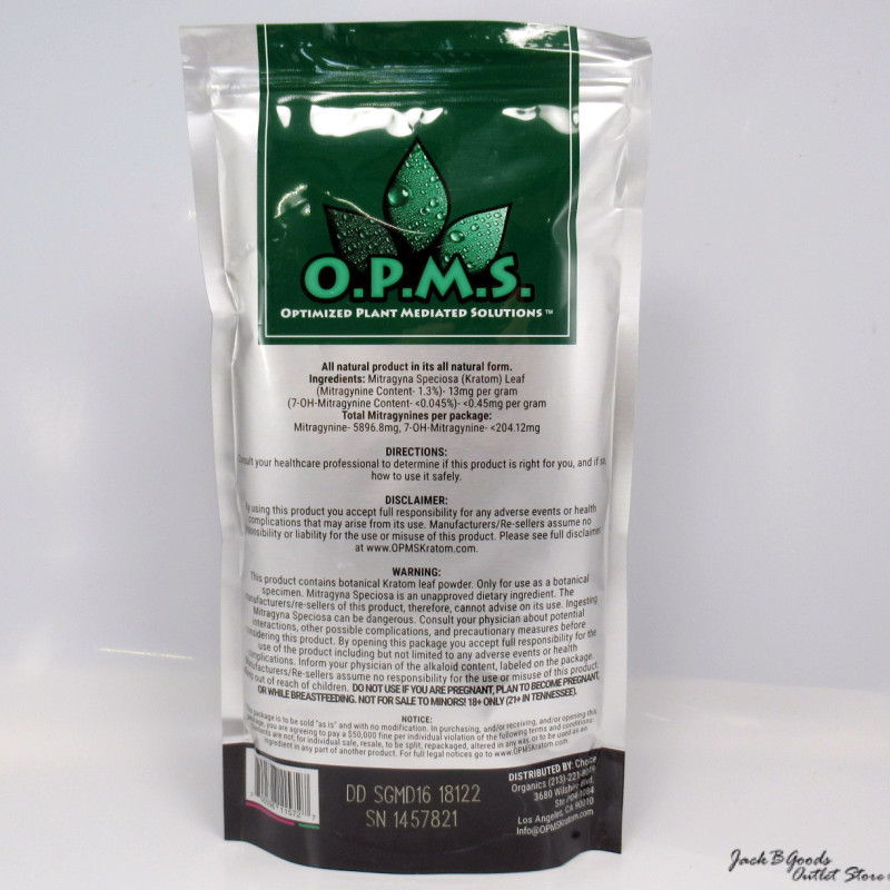 OPMS Silver Green Vein Maeng Da Powder (16oz)