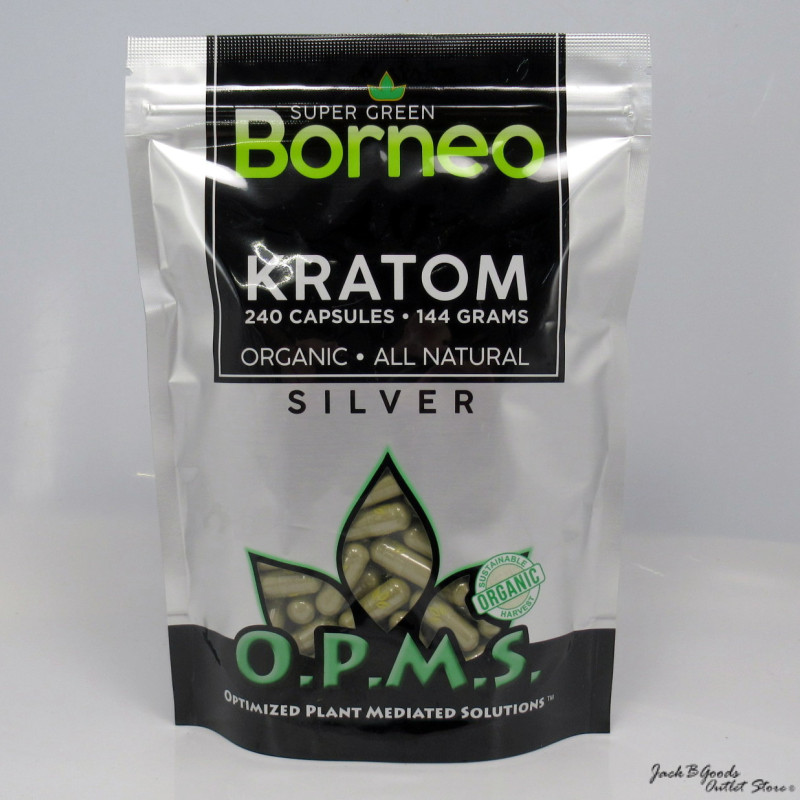 OPMS Super Green Borneo Kratom Capsules 240ct