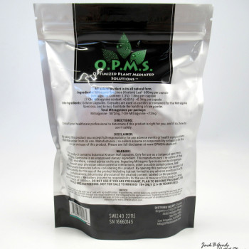 OPMS Silver White Vein Indo Kratom Capsules 240ct