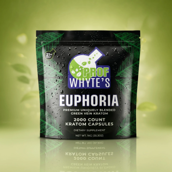Prof Whyte's Euphoria Green Vein Kratom Capsules 2000ct