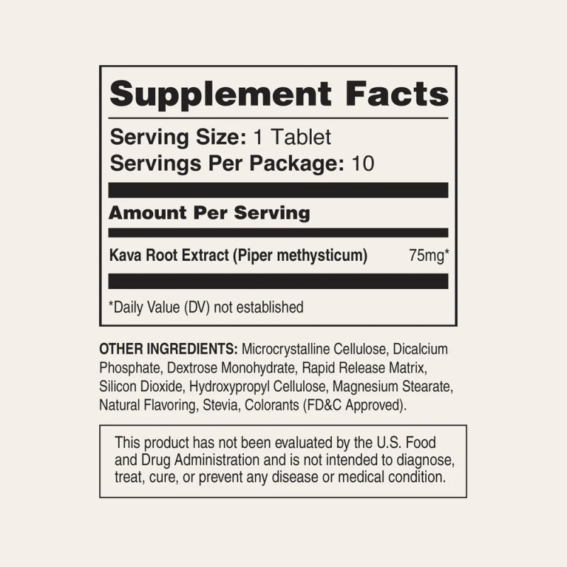 Kava Karma - Good vibes ~ Good Karma - 75mg by Real Botanicals 10ct