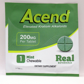 Acend Kratom Tablets: High MIT Formula 200mg by Real Botanicals 1ct