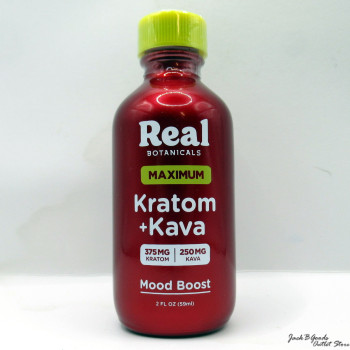 Real Botanicals Kratom (375mg) + Kava (250mg) Maximum Mood Boost Shot 2oz (1)