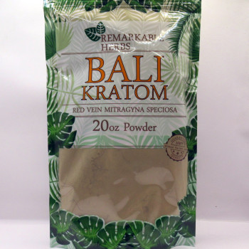 Remarkable Herbs Red Vein Bali Kratom All Natural Powder (20oz)