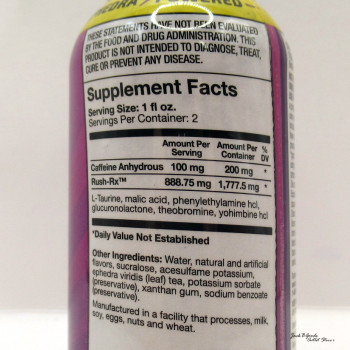 Rhino Rush Energy Ephedra Powered Double Shot - Grape Flavor - 2oz (1)(Samples)