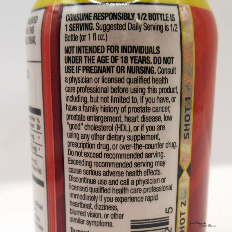 Rhino Rush Energy Ephedra Powered Double Shot - Kiwi Strawberry Flavor - 2oz (12)