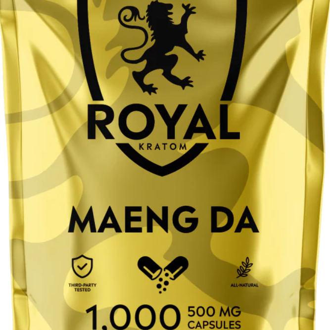 Royal Kratom Maeng Da Kratom Capsules 1000 Ct