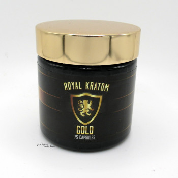 Royal Kratom Premium Gold Capsules 75 Ct