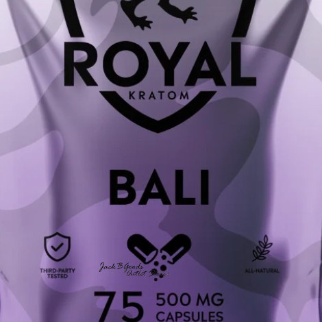 Royal Kratom Bali Capsules 75 Ct
