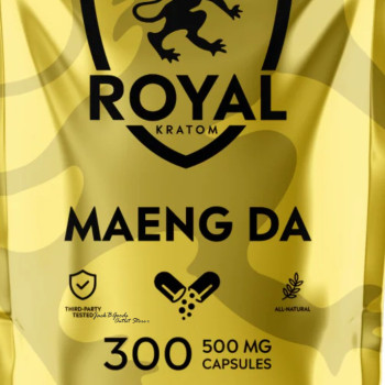 Royal Kratom Maeng Da Kratom Capsules 300 Ct