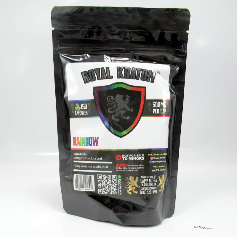 Royal Kratom Rainbow Blend Capsules 150 Ct