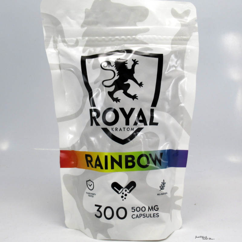 Royal Kratom Rainbow Blend Capsules 300ea