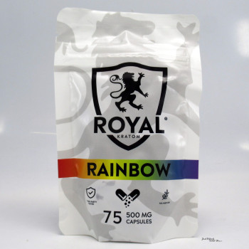 Royal Kratom Rainbow Blend Capsules 75ea