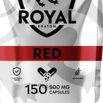 Royal Kratom Red Vein Capsules 150 Ct