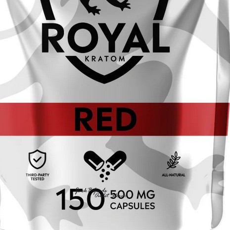 Royal Kratom Red Vein Capsules 150 Ct