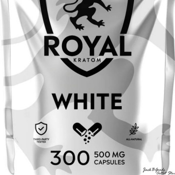 Royal Kratom White Vein Capsules 300 Ct