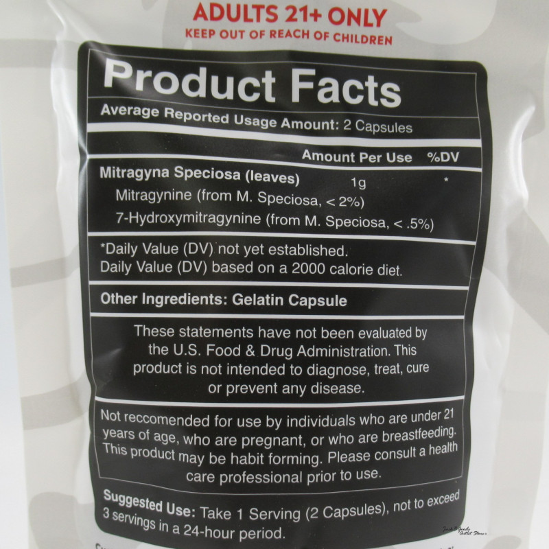 Royal Kratom White Vein Capsules 150ea