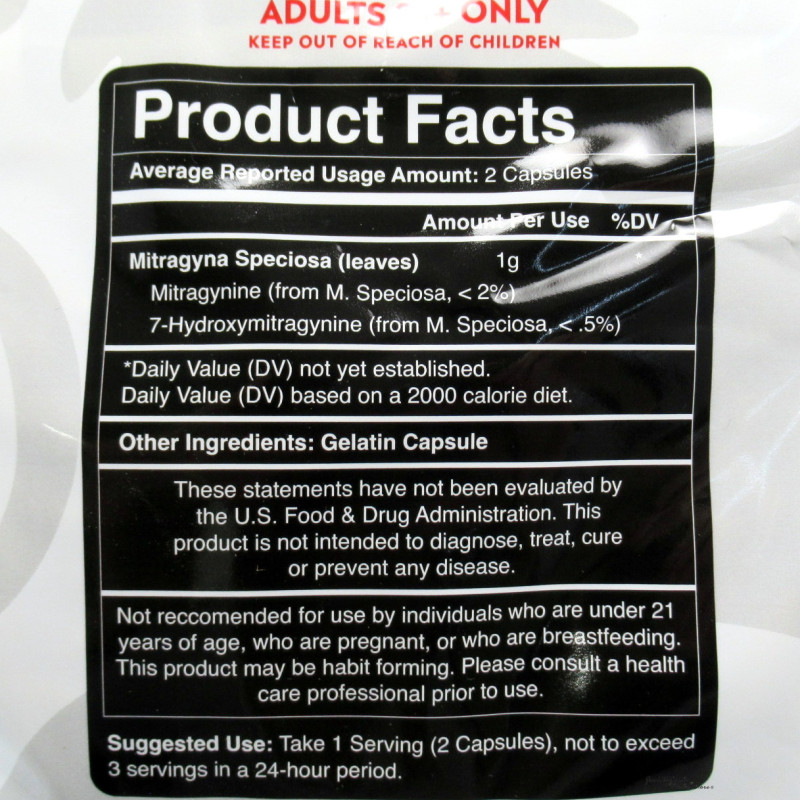 Royal Kratom White Vein Capsules 2000ea