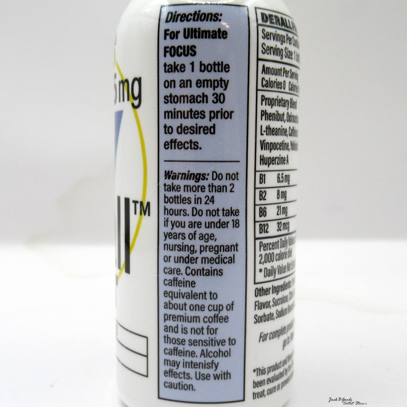 Derall Boost Focus - Next Level Focus - No Crash - 2oz (Case)(12)