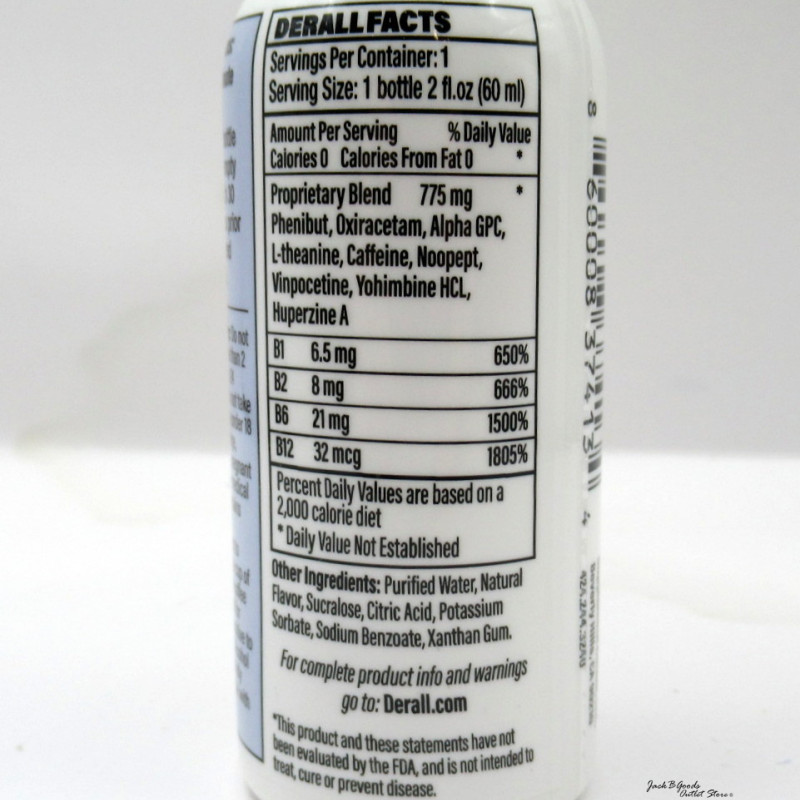 Derall Boost Focus - Next Level Focus - No Crash - 2oz (Case)(12)