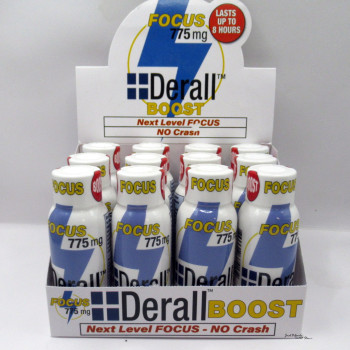 Derall Boost Focus - Next Level Focus - No Crash - 2oz (Case)(12)