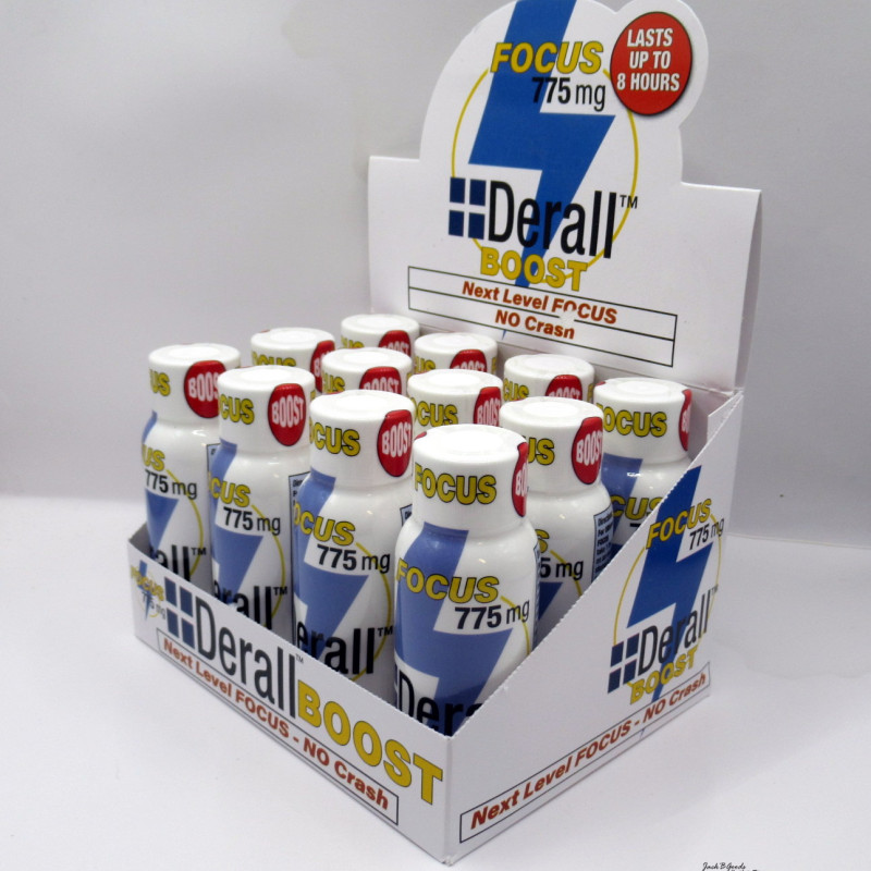 Derall Boost Focus - Next Level Focus - No Crash - 2oz (Case)(12)
