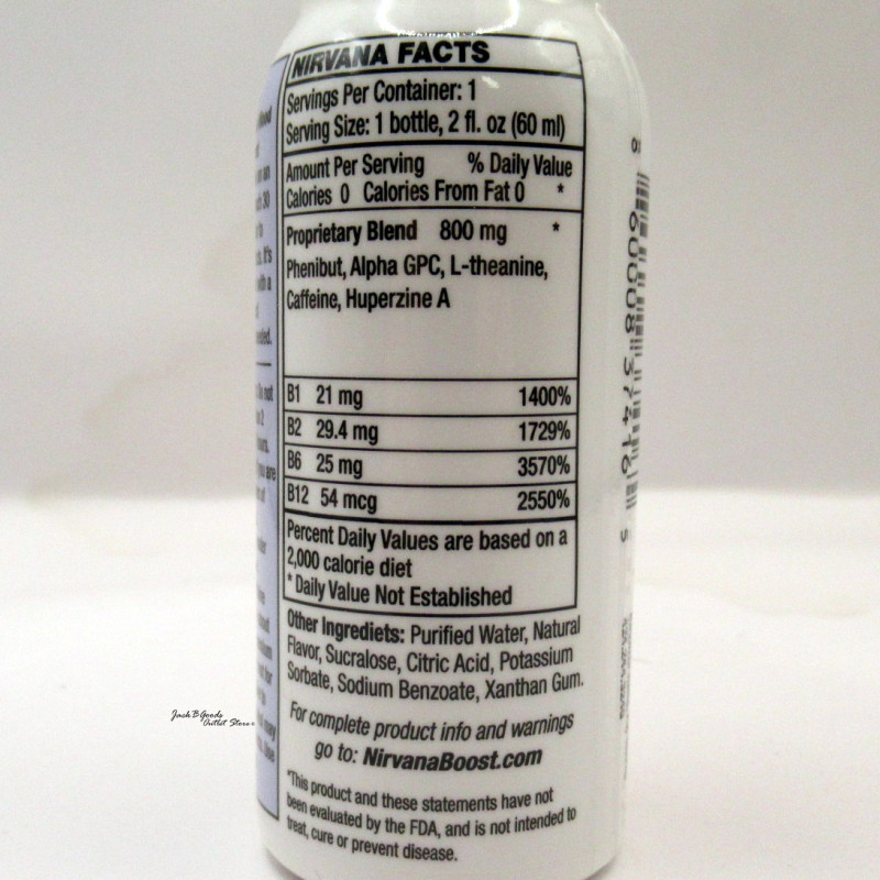 Nirvana Boost - Next Level Mood - No Crash - 2oz (Case)(12)