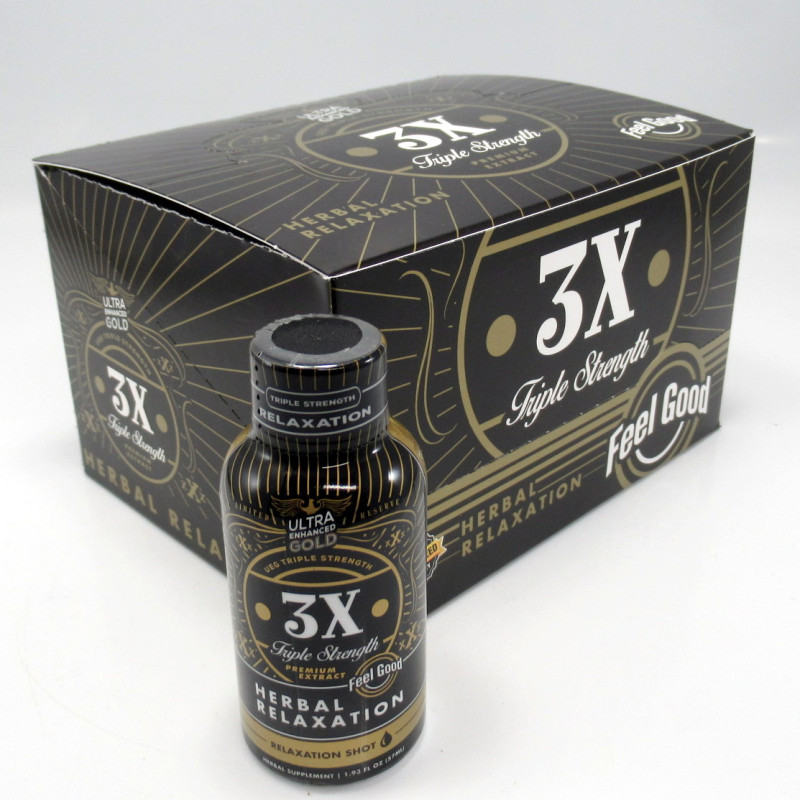 Ultra Enhanced Gold 3X Tripple Strength Herbal Relaxation Shot (57ml)(12)