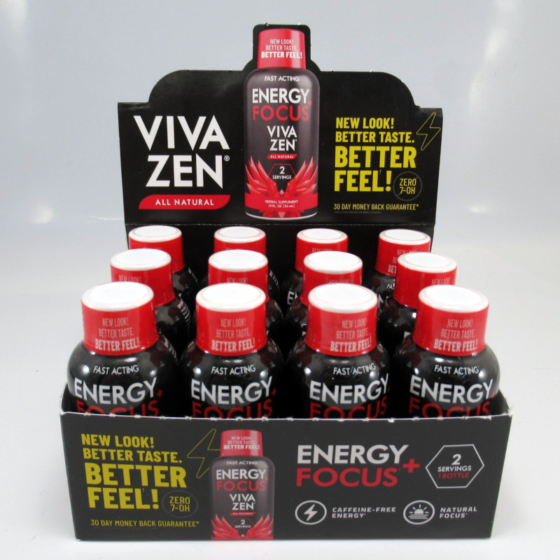 Vivazen - Natural Feel Good Pain Relief for Muscle & Body - Stay Sharp and Energized (1dz) (Case) Newest Formula