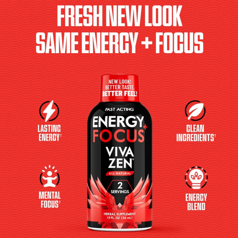 Vivazen - Natural Feel Good Pain Relief for Muscle & Body - Stay Sharp and Energized (1dz) (Case) Newest Formula