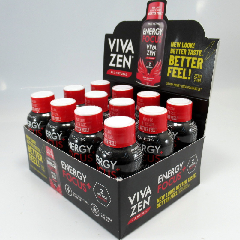 Vivazen - Natural Feel Good Pain Relief for Muscle & Body - Stay Sharp and Energized (1dz) (Case) Newest Formula