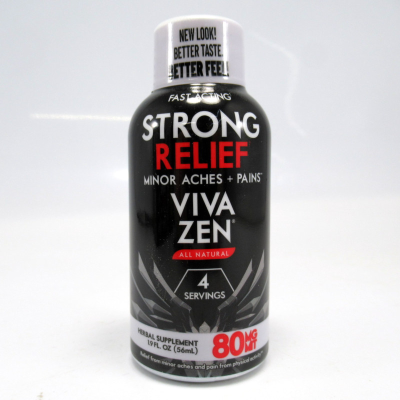 Vivazen Strong Relief 2X - Feel Good Relief for Minor Aches + Pains All Natural Relief for Muscles & Body(12) Newest 2X Formula