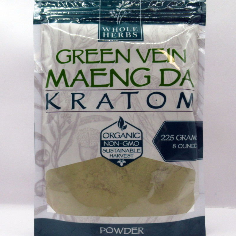 Whole Herbs - Green Vein Maeng Da Powder - Natural | Non-GMO | Organic (225gm)(8oz)
