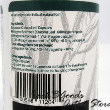 Whole Herbs Green Vein Malay All Natural Organic Capsules (60ea)