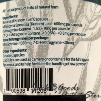 Whole Herbs Green Vein Malay All Natural Organic Capsules (120ea)