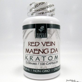 Whole Herbs Red Vein Maeng Da All Natural Organic Capsules (120ea)