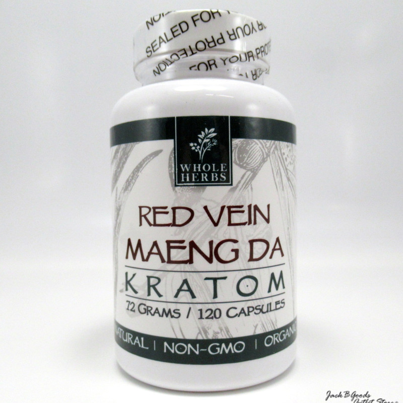Whole Herbs Red Vein Maeng Da All Natural Organic Capsules (120ea)