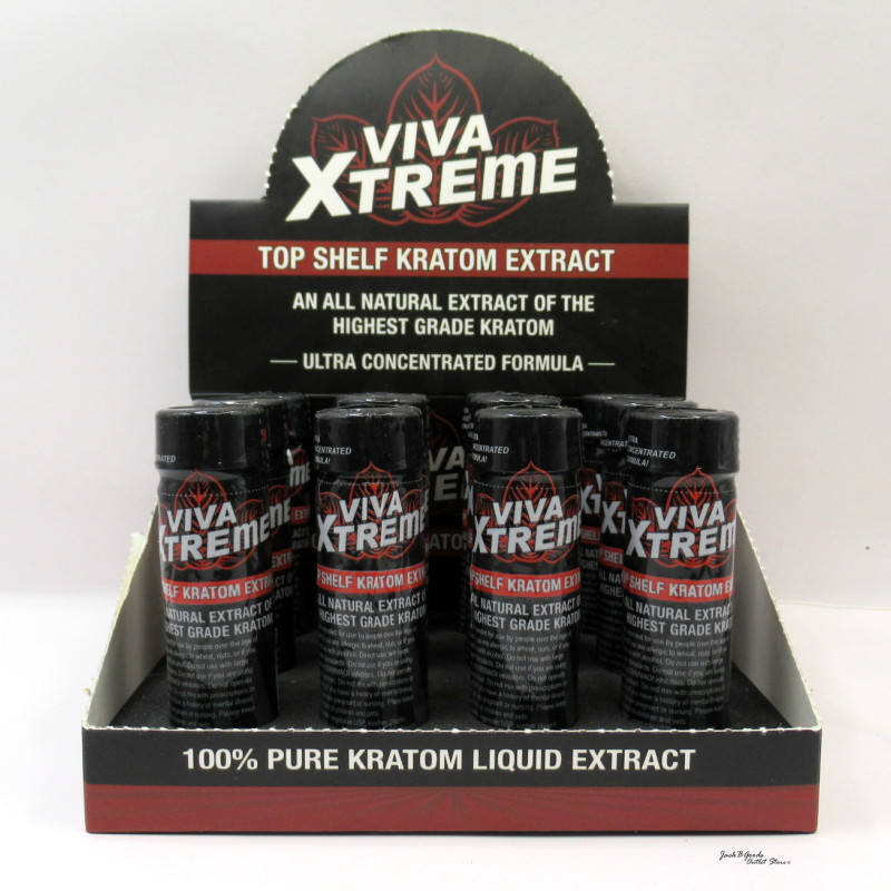 Viva Xtreme Top Shelf Kratom Extract Shots Ultra Concentrated Formula (12)