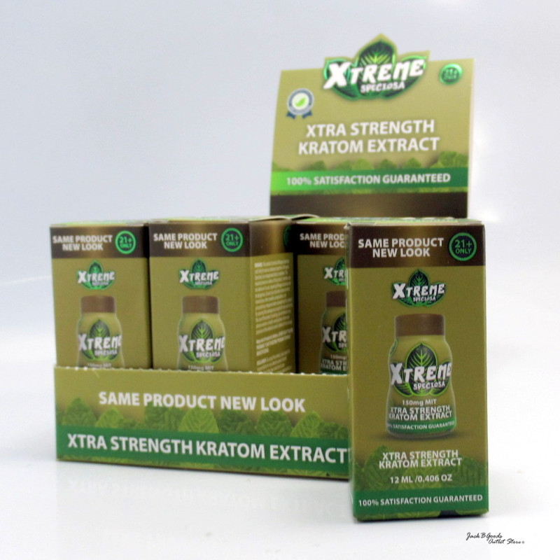 Xtreme Speciosa Liquid Kratom Extra Strength Extract Shots 12ml (15ea) Case