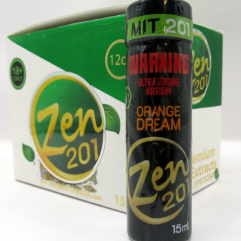 Zen Kratom Ultra Strong Kratom Extract Tincture Shot Orange Dream Flavor 201MIT 15ml