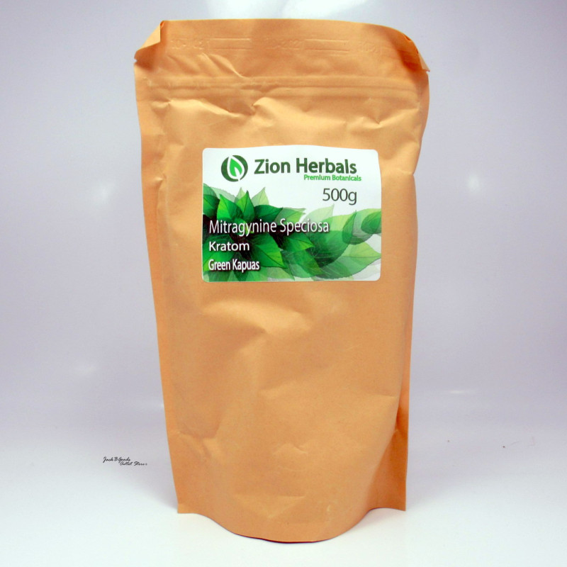 Zion Herbals Green Vein Kapuas Kratom Powder 500gm