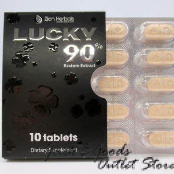 Zion Herbals Lucky 90 Kratom Extract Tablets 10pk