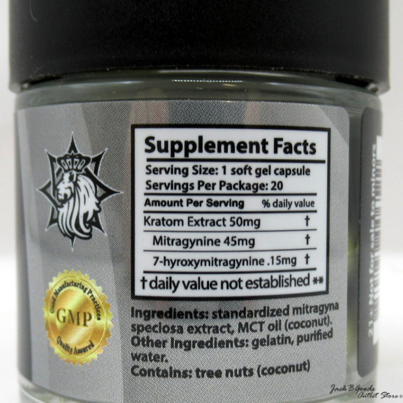 Zion Herbals Platinum Lucky 90 Kratom Extract Soft Gels 20ct
