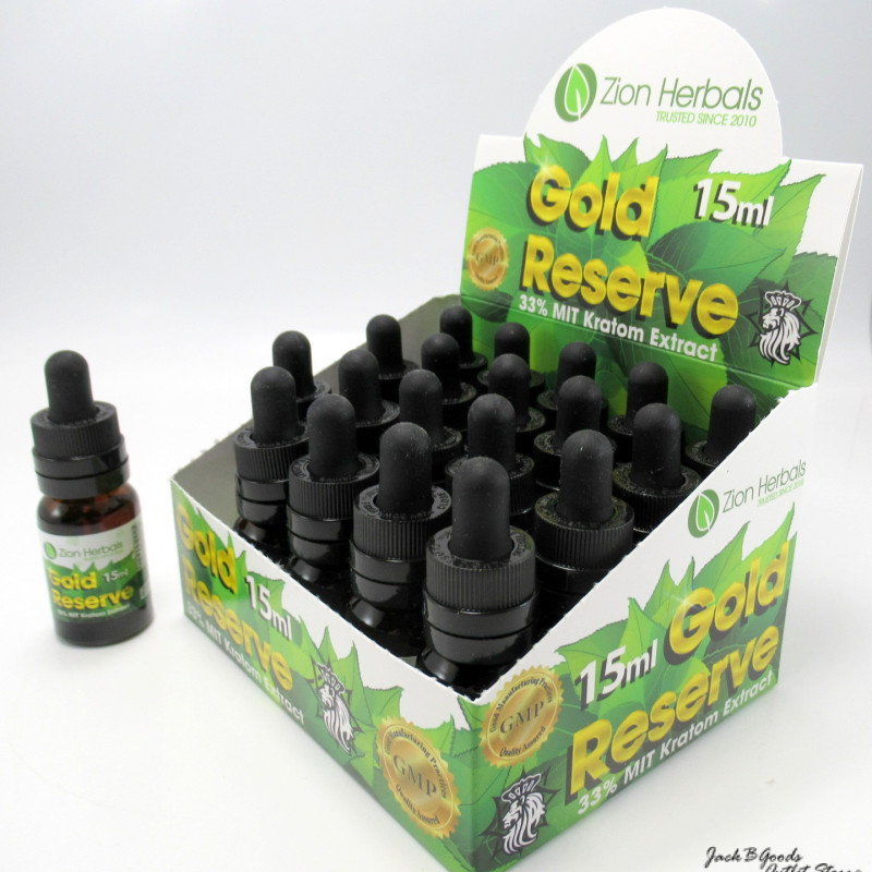 Zion Herbals Gold Reserve Kratom Extract Shot 15ml (20ea)